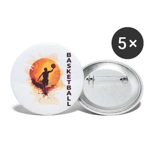 Basketball Stride - Buttons large 2.2'' (5-pack)