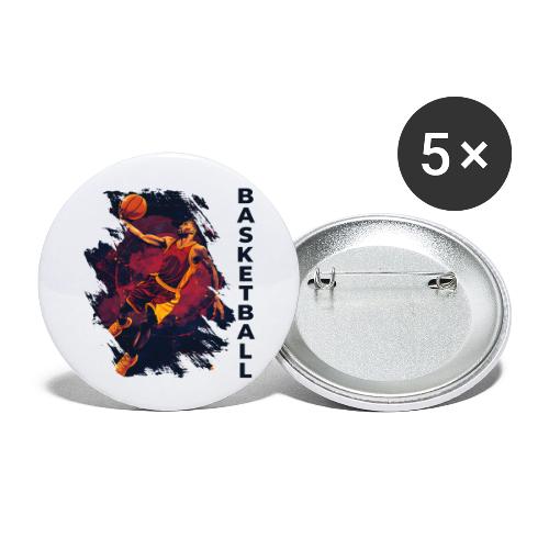 Basketball Charge - Buttons large 2.2'' (5-pack)