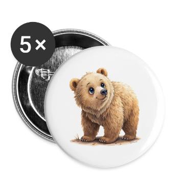 Berry the Forest Dreamer - Buttons large 2.2'' (5-pack) - white