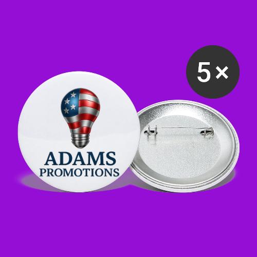 Adams promotions American flag metallic light bulb - Buttons large 2.2'' (5-pack)