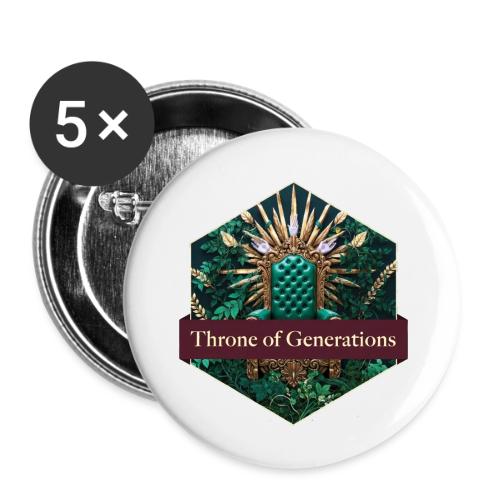 Women’s Day Vine Throne T Shirt, Gift for Grandma - Buttons large 2.2'' (5-pack)
