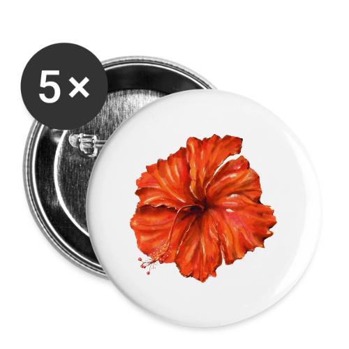 Orange flower - Buttons large 2.2'' (5-pack)