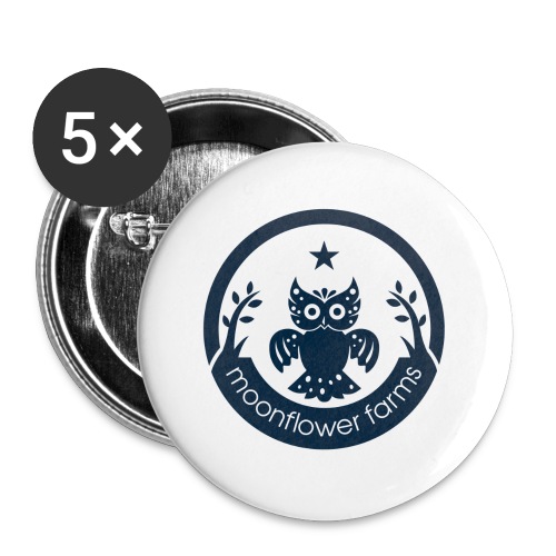 Moonflower Logo - Buttons large 2.2'' (5-pack)