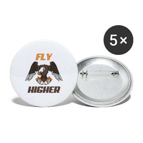 Fly High Think Higher - The motivational design - Buttons large 2.2'' (5-pack)