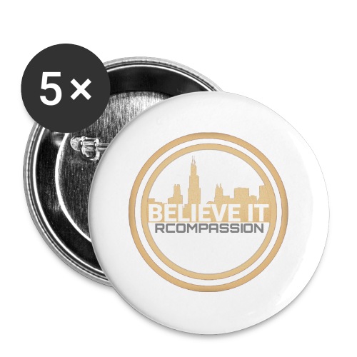 RCMP BELIEVE IT CHI CITY TEE 2 - Buttons large 2.2'' (5-pack)