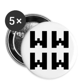 WWWW | LOL Japanese Internet Slang - Buttons large 2.2'' (5-pack) - white