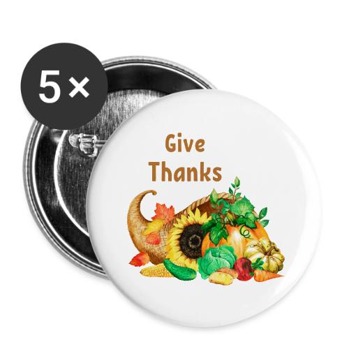 Give thanks - Buttons large 2.2'' (5-pack)