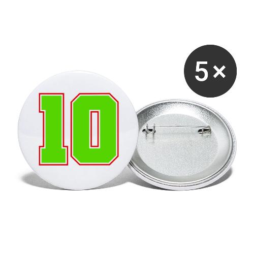 The Magic Number 10 - Buttons large 2.2'' (5-pack)