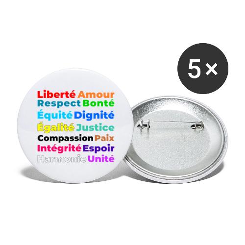 Words of Light - Buttons large 2.2'' (5-pack)