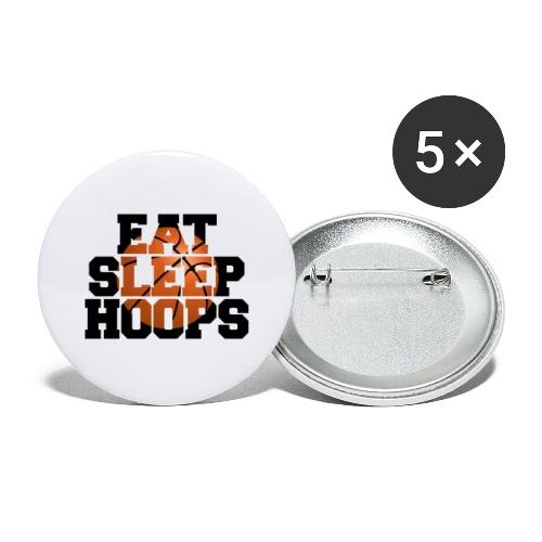Eat Sleep Hoops - Buttons large 2.2'' (5-pack)