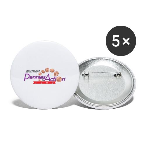 Pennies In Action Logo - Buttons large 2.2'' (5-pack)