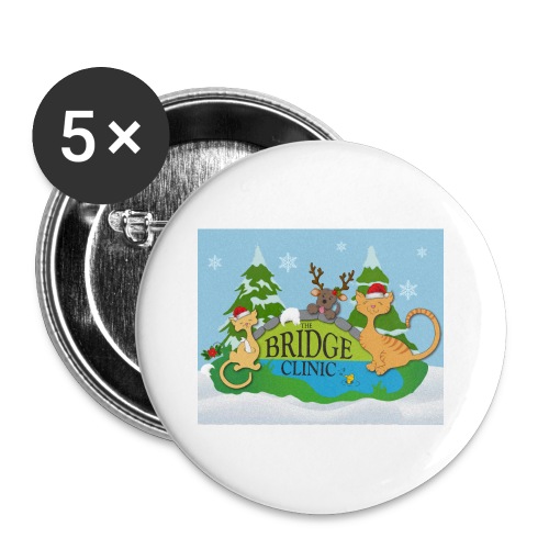 Holiday Logo - Buttons large 2.2'' (5-pack)