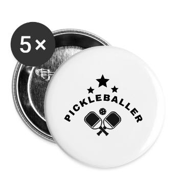 pickleball TShirt - Buttons large 2.2'' (5-pack) - white