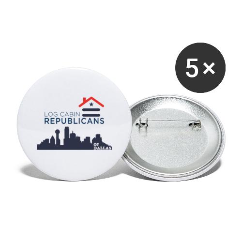 Log Cabin Republicans - Dallas Skyline - Buttons large 2.2'' (5-pack)