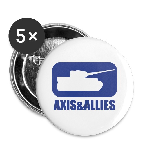 Axis & Allies Tank Logo - Dark - Buttons large 2.2'' (5-pack)