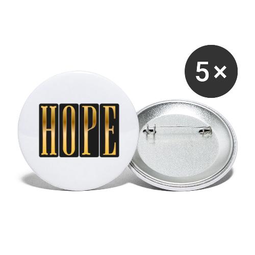 Golden Hope - Buttons large 2.2'' (5-pack)