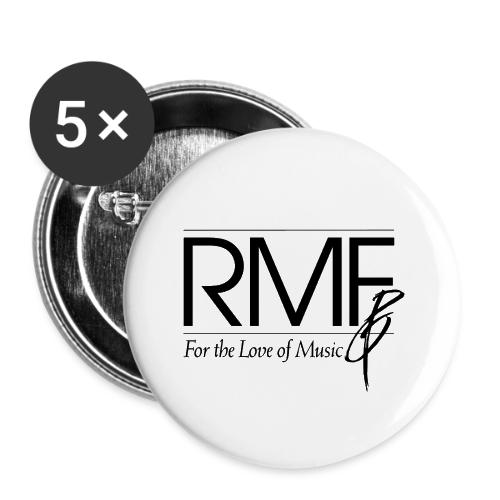 RMF Logo - Black - Buttons large 2.2'' (5-pack)