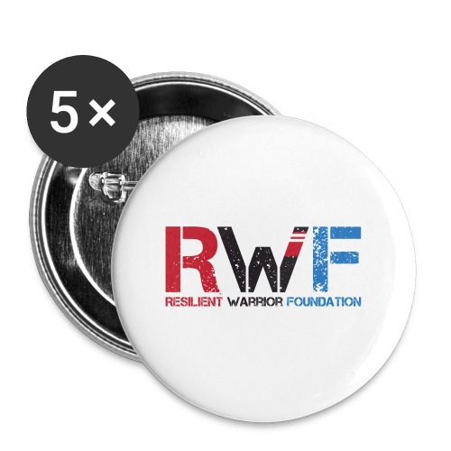 RWF Black - Buttons large 2.2'' (5-pack)