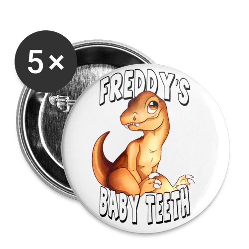 Freddy s Baby Teeth png - Buttons large 2.2'' (5-pack)