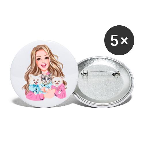 Jahnnalee & The Furry Kiddos - Buttons large 2.2'' (5-pack)