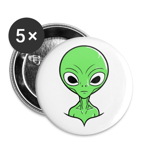 Small Green Alien - Buttons large 2.2'' (5-pack)
