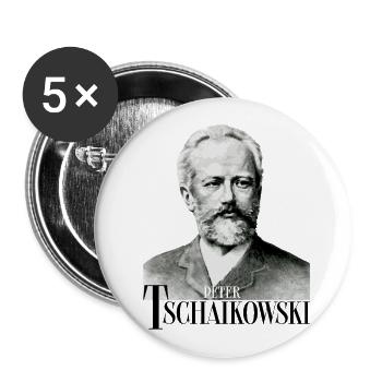 Peter Tchaikovsky - Composer Classical Music - Buttons large 2.2'' (5-pack) - white