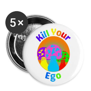 K!ll Your Ego - Buttons large 2.2'' (5-pack) - white