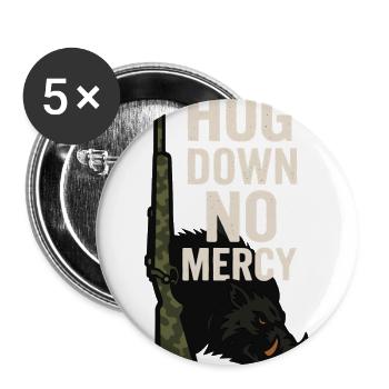 Hog Hunting Feral Pig Boar Control Wild Hog Patrol - Buttons large 2.2'' (5-pack) - white