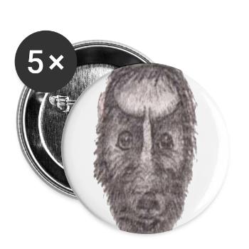 Creatures of the Earth's interior - Buttons large 2.2'' (5-pack) - white