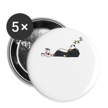 Bernese Mountain Dog Sake Drunk - Buttons large 2.2'' (5-pack) - white