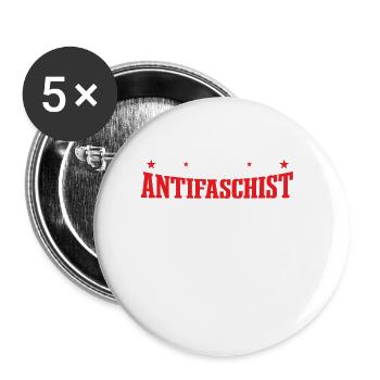 Anti-racism, Against Racism, For Human Rights Punk - Buttons large 2.2'' (5-pack) - white