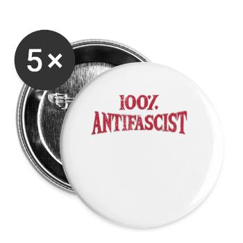 Anti-racism, Against Racism, For Human Rights Punk - Buttons large 2.2'' (5-pack) - white