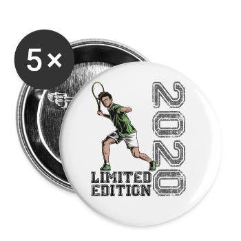 Limited Edition 2020 Limited Edition Tennis - Buttons large 2.2'' (5-pack) - white