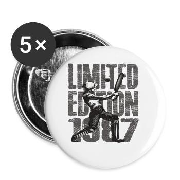 Limited Edition 1987 Limited Edition Cricket - Buttons large 2.2'' (5-pack) - white