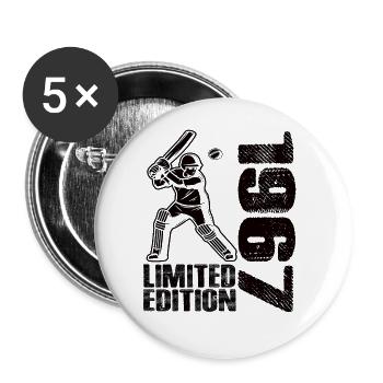 Limited Edition 1967 Limited Edition Cricket - Buttons large 2.2'' (5-pack) - white