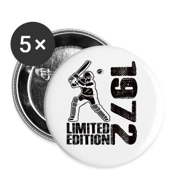 Limited Edition 1972 Limited Edition Cricket - Buttons large 2.2'' (5-pack) - white