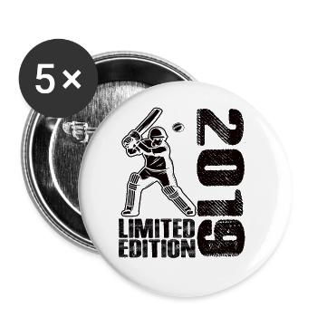 Limited Edition 2019 Limited Edition Cricket - Buttons large 2.2'' (5-pack) - white