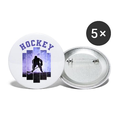 Hockey Warrior - Buttons large 2.2'' (5-pack)