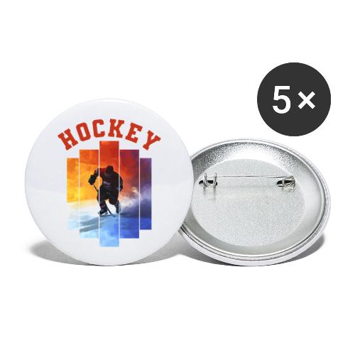 Hockey Rush - Buttons large 2.2'' (5-pack)