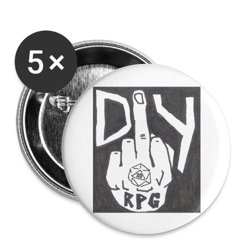DIY RPG Productions The Finger - Buttons large 2.2'' (5-pack)