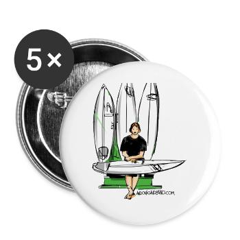 John John Florence Quiver - Buttons large 2.2'' (5-pack) - white