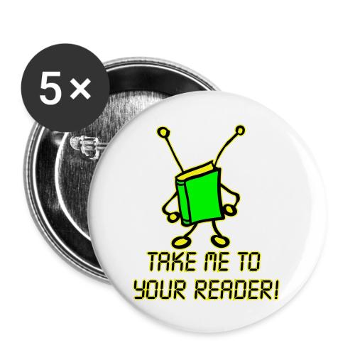 internal bally take me to your reader yellow edge - Buttons large 2.2'' (5-pack)
