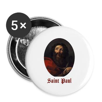 Saint Paul Apostle - Buttons large 2.2'' (5-pack) - white