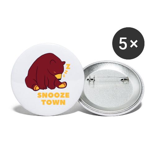 Snooze Town - Buttons large 2.2'' (5-pack)