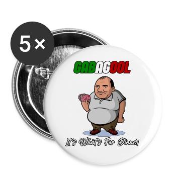 Gabagool it s what s for dinner - Buttons large 2.2'' (5-pack) - white