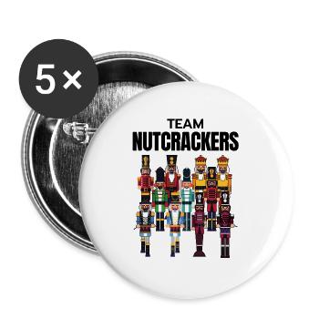 christmas nutcracker - team nutcracker 2021 - Buttons large 2.2'' (5-pack) - white