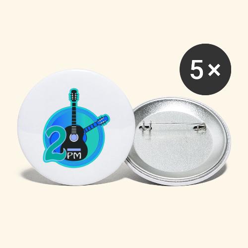 2PM Blue Logo - Buttons large 2.2'' (5-pack)