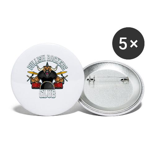 Bullish Rockers Club Drummer - Buttons large 2.2'' (5-pack)