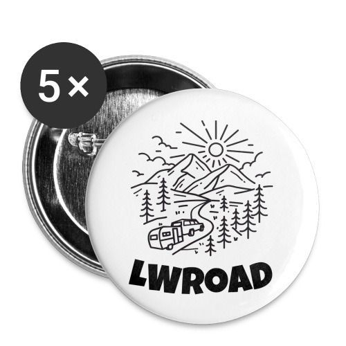 LWRoad YouTube Channel - Buttons large 2.2'' (5-pack)