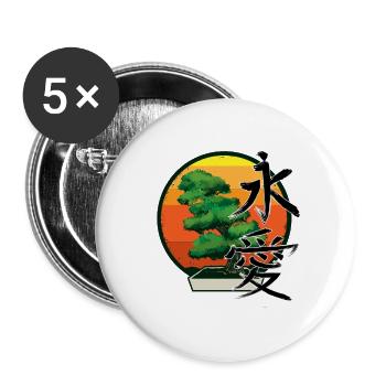 Dinosaur Velociraptor Raptor Prehistoric Dino - Buttons large 2.2'' (5-pack) - white